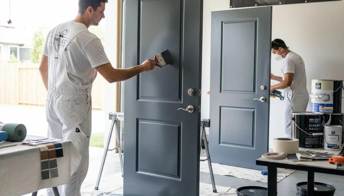 Professional door painting and refinishing by expert house painters in Escondido, CA