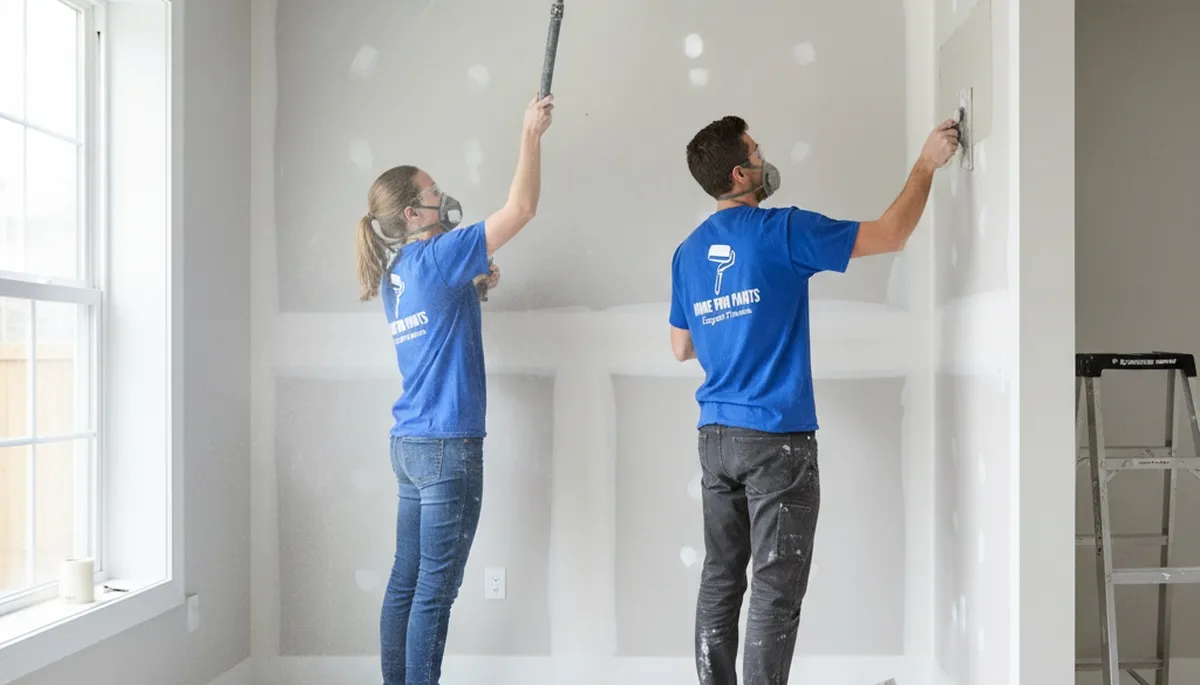 Professional drywall repair and wall restoration in Escondido, CA home by local painting experts